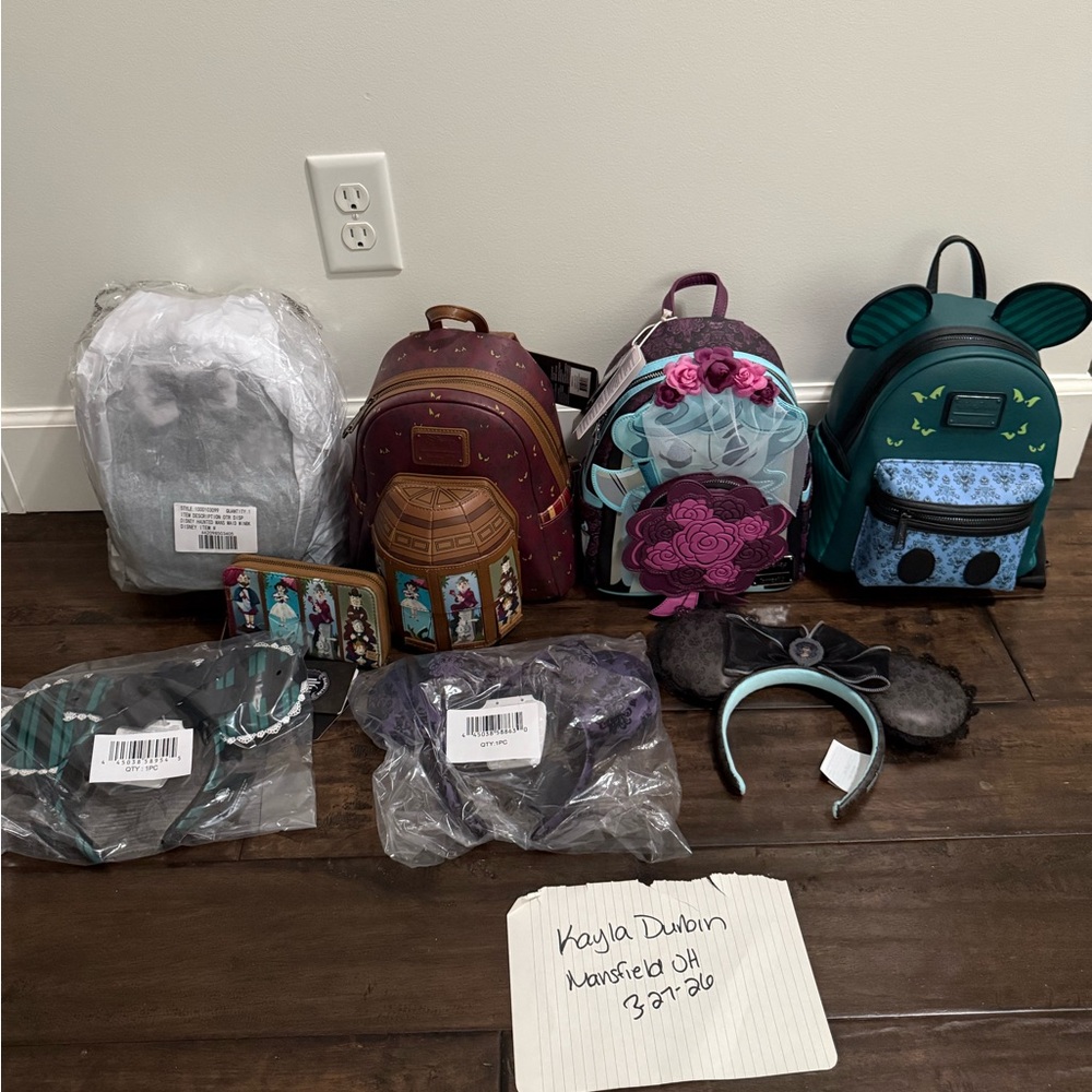 Loungefly haunted mansion bundle